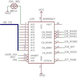 Schaltplan eines ADR68001 Chips
