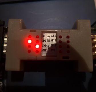 RS232 Tester mit leuchtenden LEDs