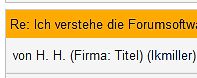 Ausschnitt eines Forenbeitrags