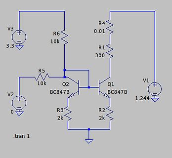 Schaltplan mit zwei BC847 Transistoren