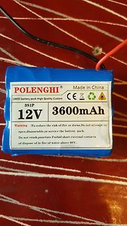 12V 3600mAh Li-Ion Akku-Pack