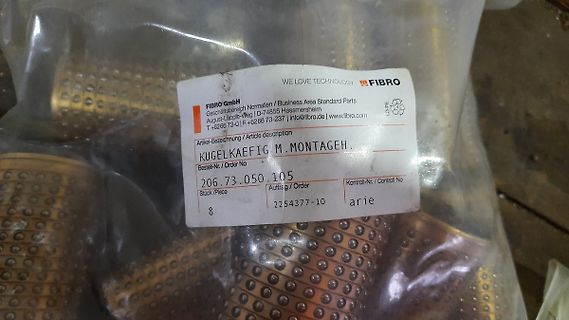 Etikett einer Verpackung von FIBRO GmbH