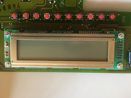 Leiterplatte mit LCD-Display und Tasten