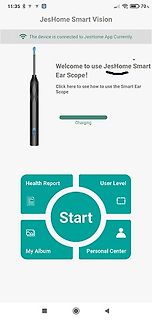 App-Oberfläche eines Smart Ear Scope