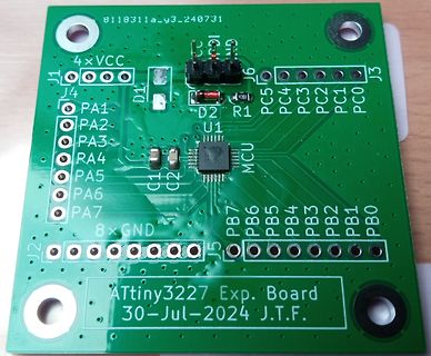 ATtiny3227 Experimentierplatine
